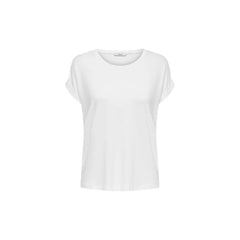 Only White Polyester T-Shirt - T-Shirts