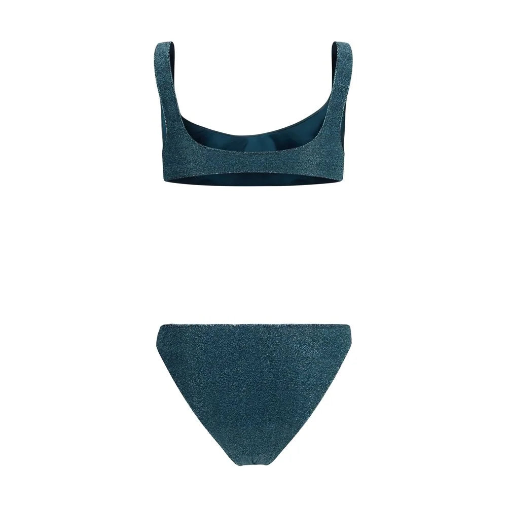 Oséree Blue Polyamide One-Piece Swimsuit - M