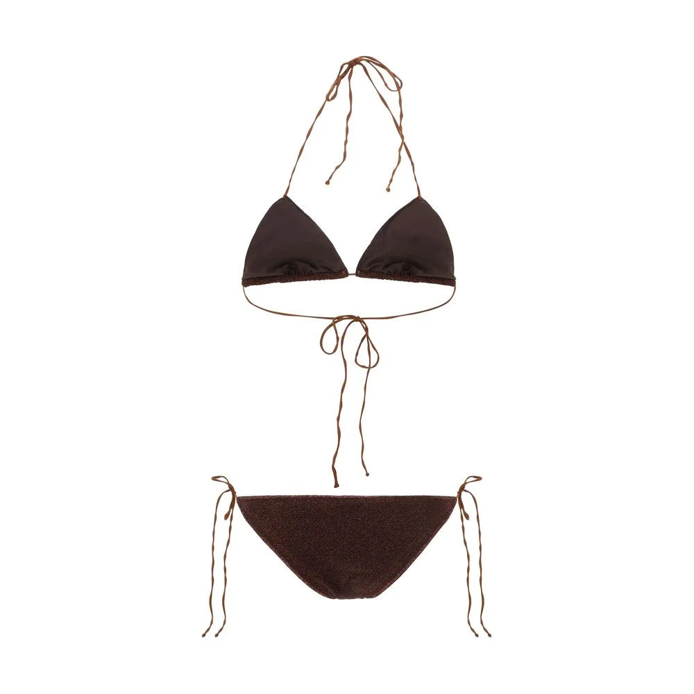 Oséree Brown Elastane Bikini - M