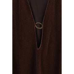 Oséree Brown Polyamide Bermuda Shorts