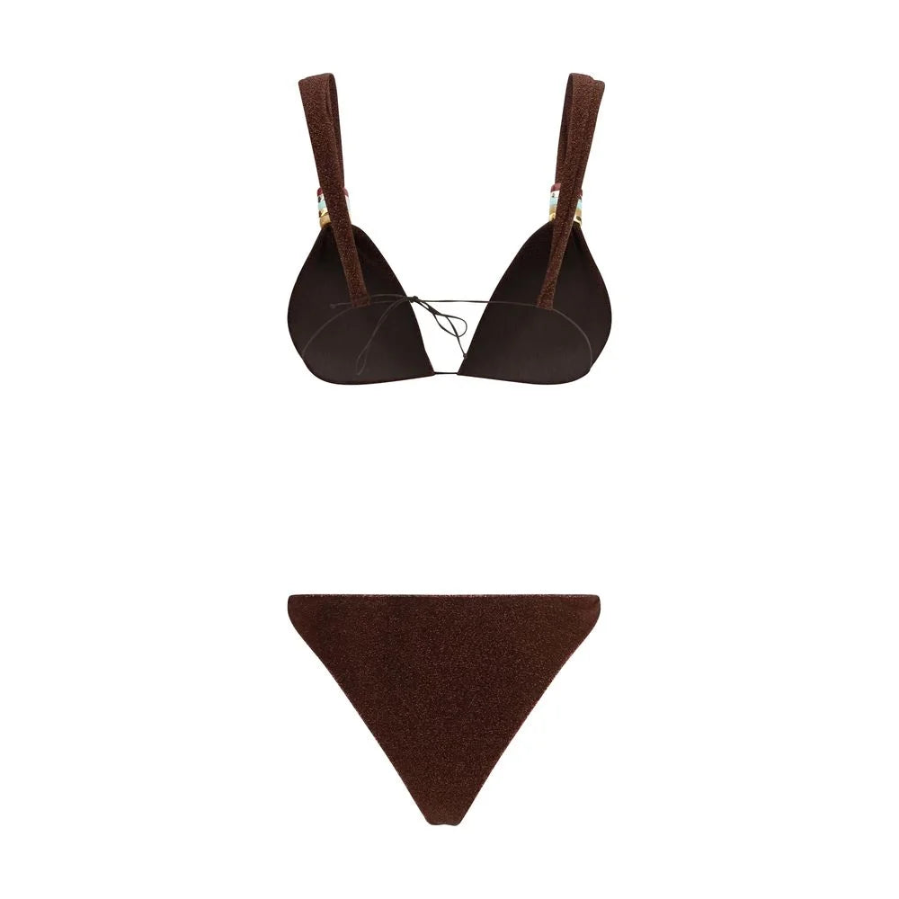 Oséree Brown Polyamide Bikini - S