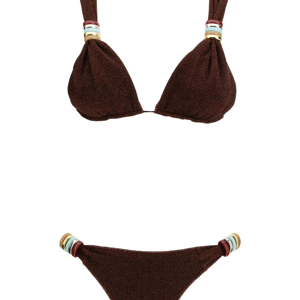 Oséree Brown Polyamide Bikini - S