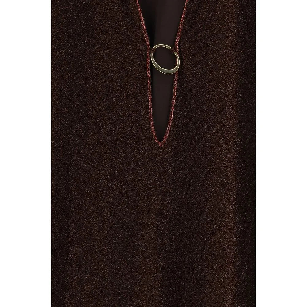 Oséree Brown Polyamide Casual Dress