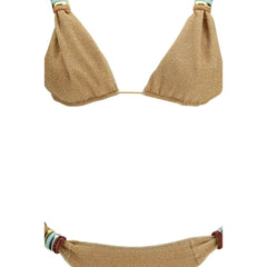 Oséree Gold Polyamide Bikini