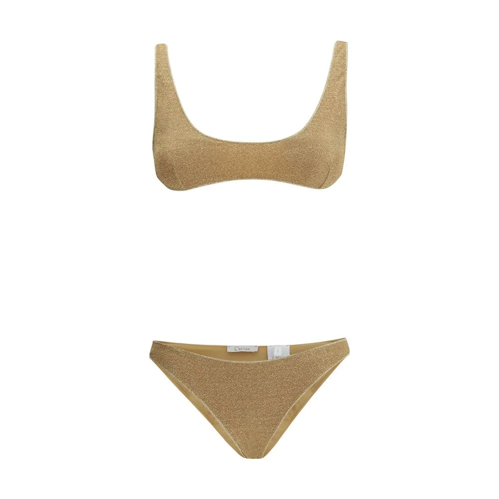 Oséree Gold Polyamide One-Piece Swimsuit - S