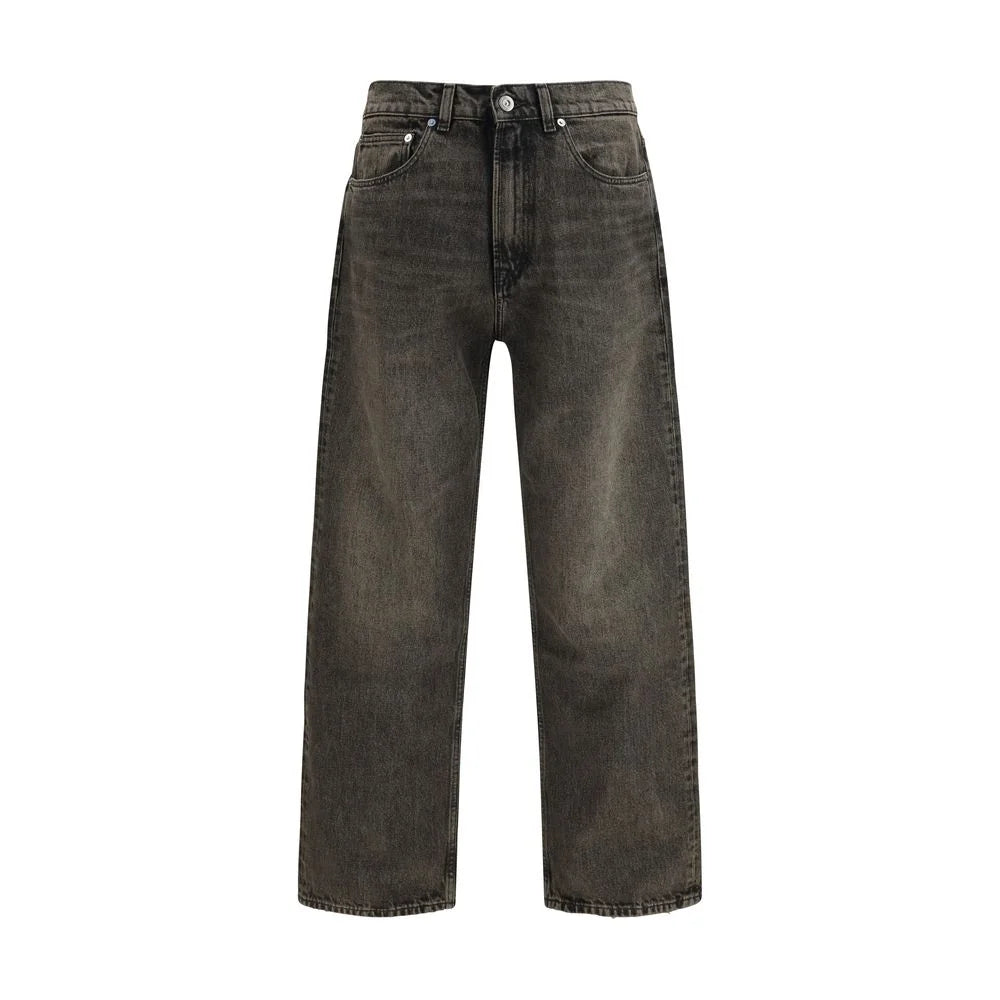 Our Legacy Black Cotton Relaxed Fit Jeans