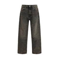 Our Legacy Black Cotton Relaxed Fit Jeans