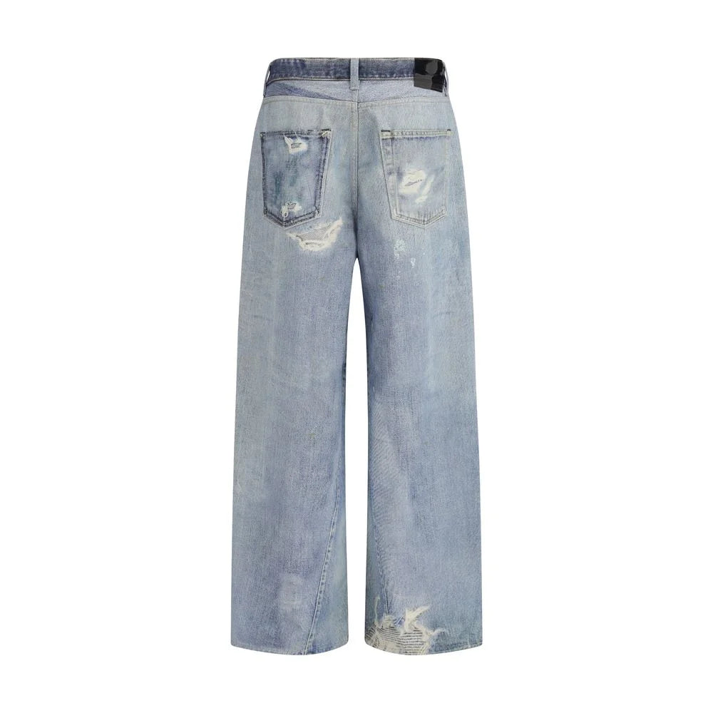 Our Legacy Blue Cotton Relaxed Fit Jeans - IT40 | M