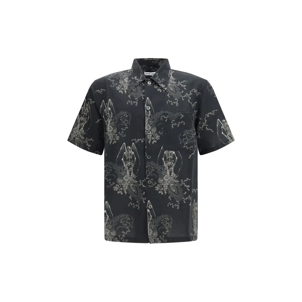 Our Legacy Chemise Gris en Coton à Motif - Chemises