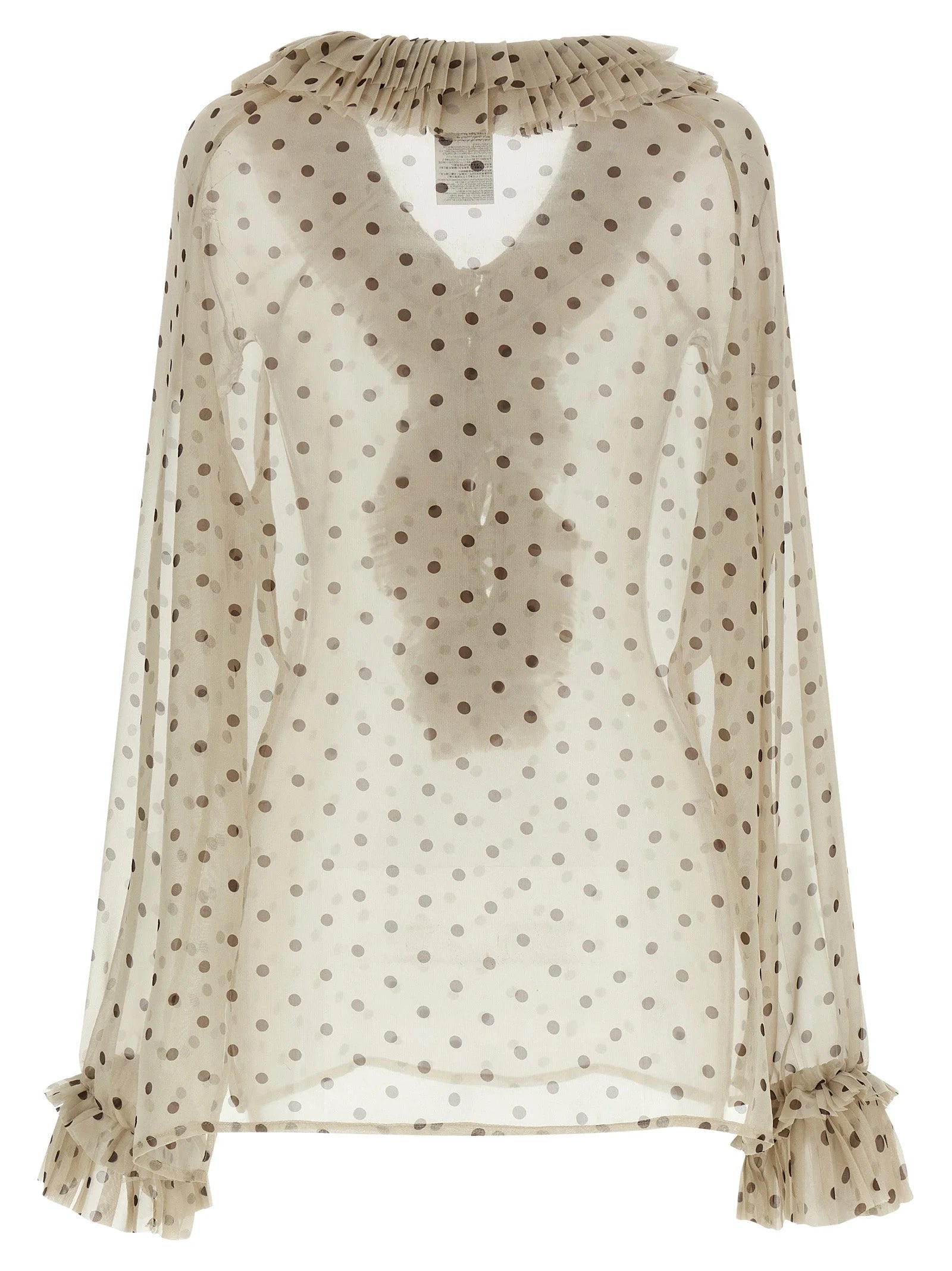 P.A.R.O.S.H. Beige Polyester Blouse