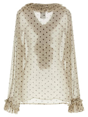 P.A.R.O.S.H. Beige Polyester Blouse