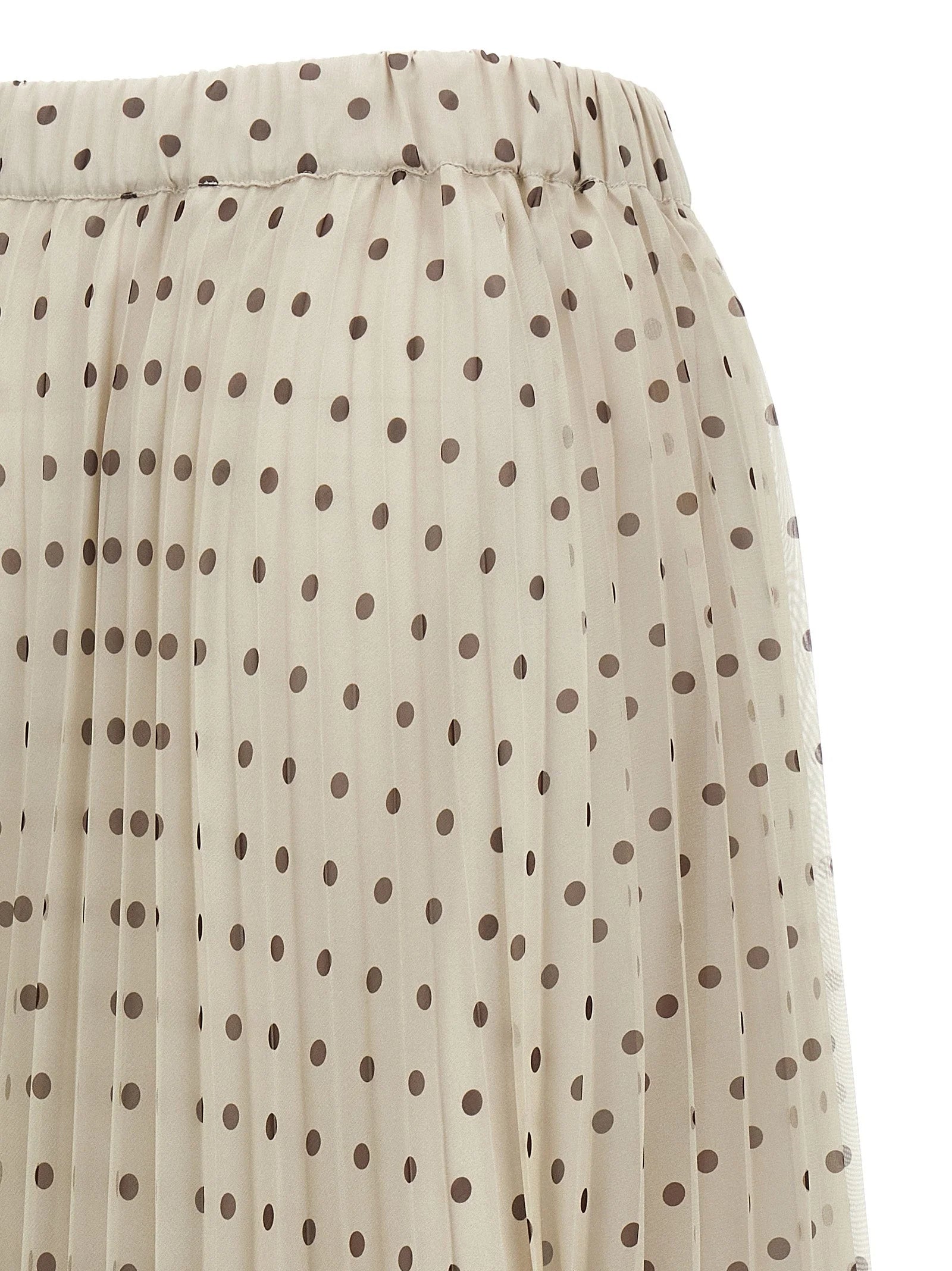 P.A.R.O.S.H. Beige Polyester Mini Skirt