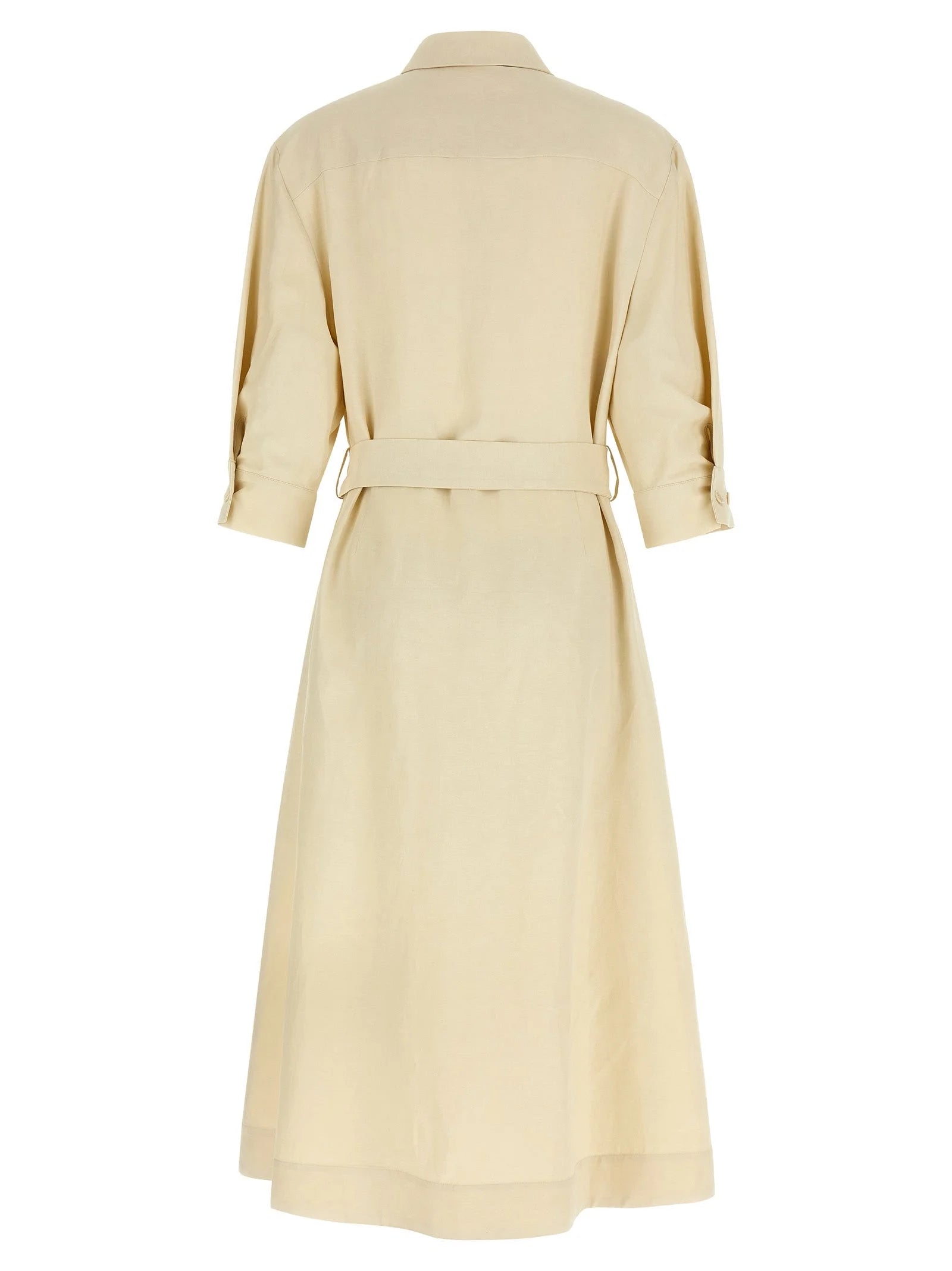 P.A.R.O.S.H. Beige Viscose Long Dress