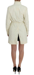 P.A.R.O.S.H. Beige Weather Proof Trench Jacket Coat - S - Trench Coats