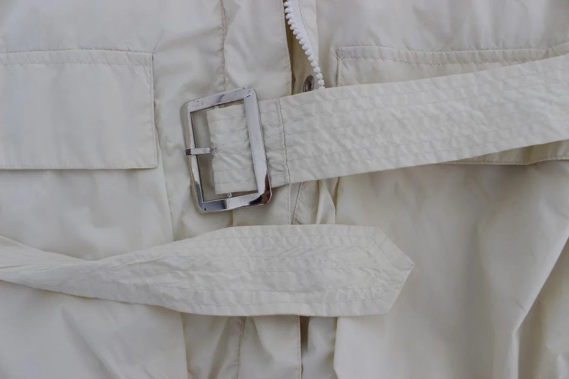 P.A.R.O.S.H. Beige Weather Proof Trench Jacket Coat - S - Trench Coats