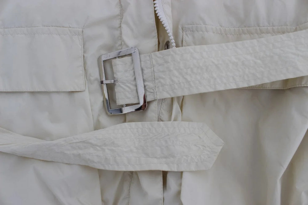 P.A.R.O.S.H. Beige Weather Proof Trench Jacket Coat - S - Trench Coats