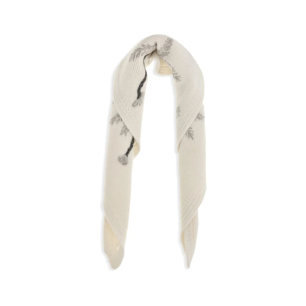 P.A.R.O.S.H. Beige Wool Oves Aries Scarf