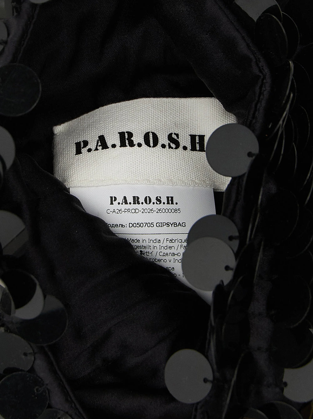 P.A.R.O.S.H. Black Polyamide Shoulder Bag
