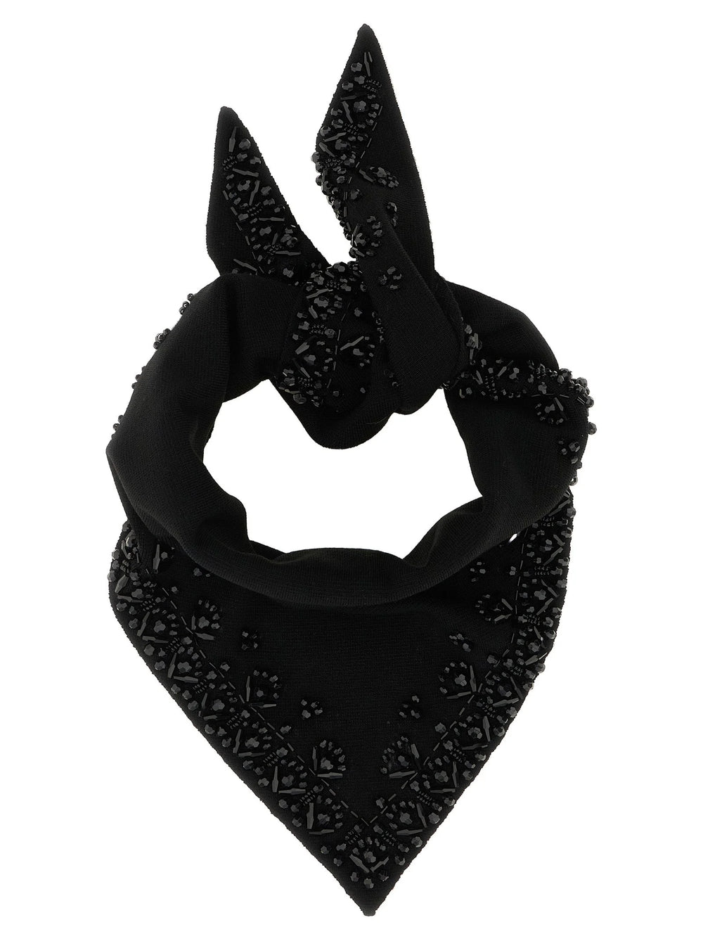 P.A.R.O.S.H. Black Wool Foulard