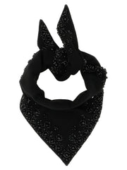 P.A.R.O.S.H. Black Wool Foulard