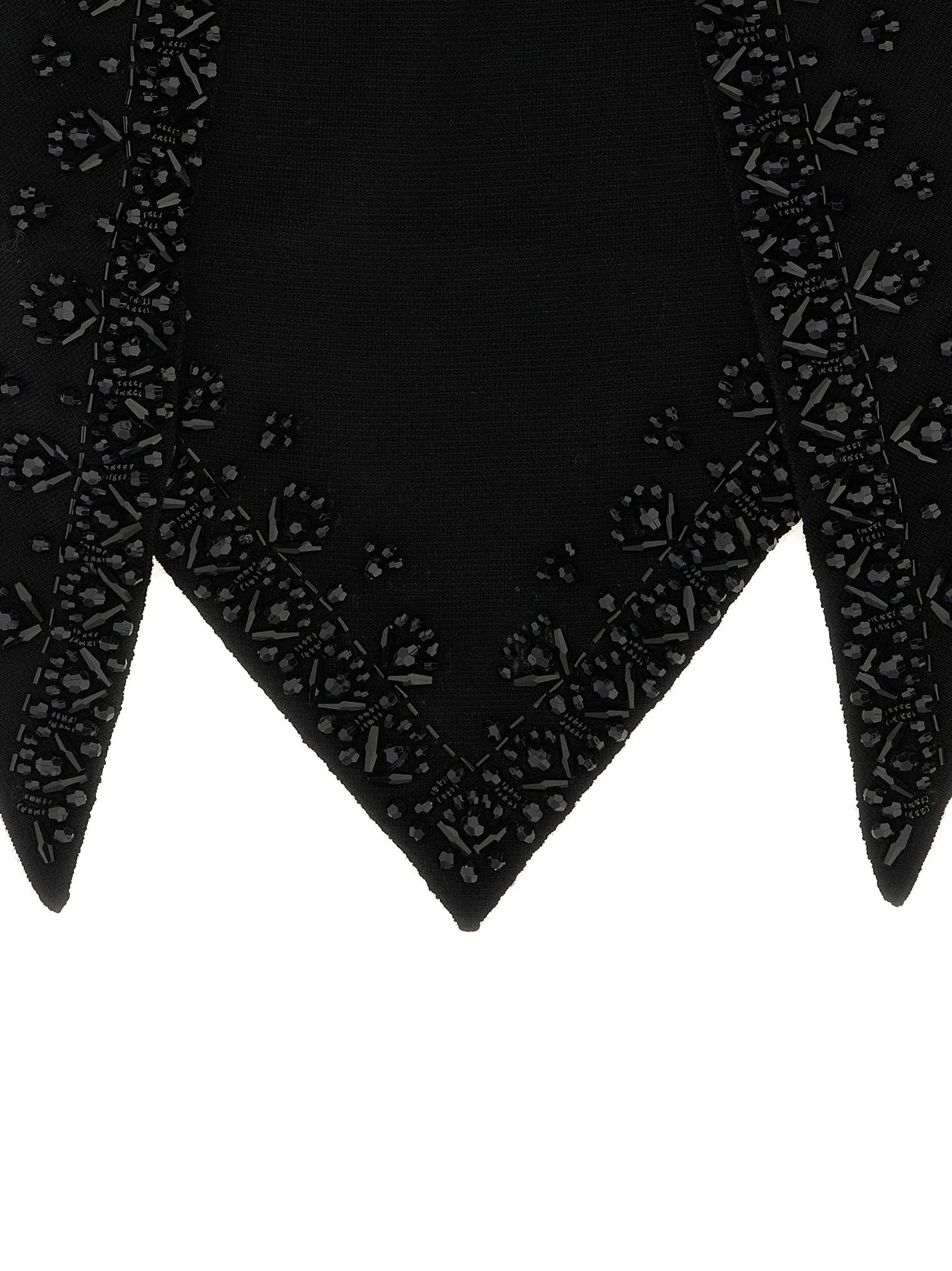 P.A.R.O.S.H. Black Wool Foulard