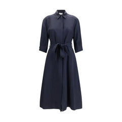 P.A.R.O.S.H. Blå Viscose Casual Kjole
