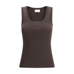 P.A.R.O.S.H. Brown Cotton Tank Tops