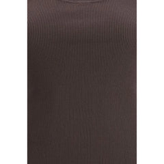 P.A.R.O.S.H. Brown Cotton Tank Tops