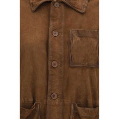 P.A.R.O.S.H. Brown Goatskin Coat - L