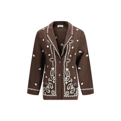 P.A.R.O.S.H. Brown Linen Pattern Shirt - S