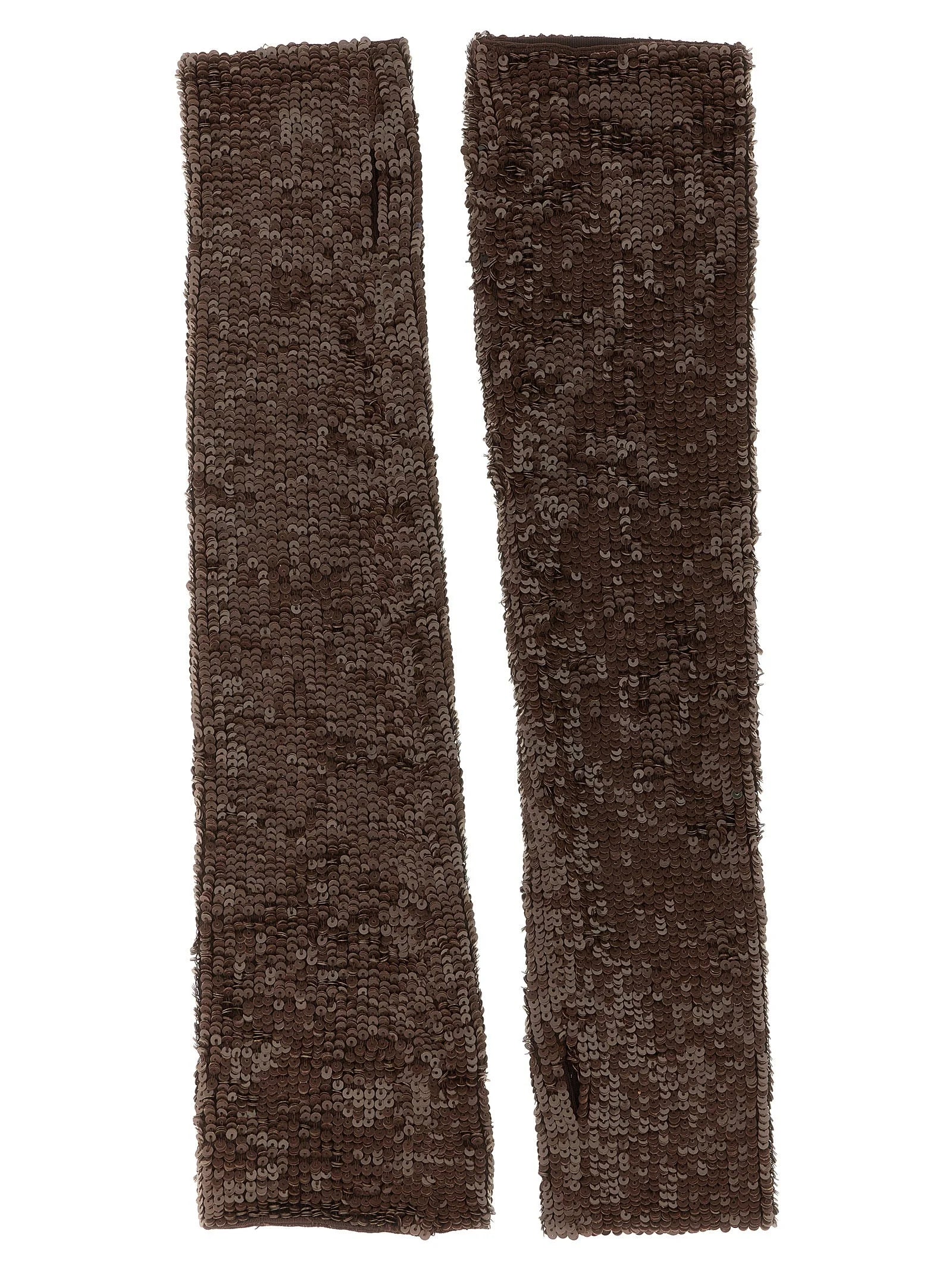 P.A.R.O.S.H. Brown Polyamide Gloves