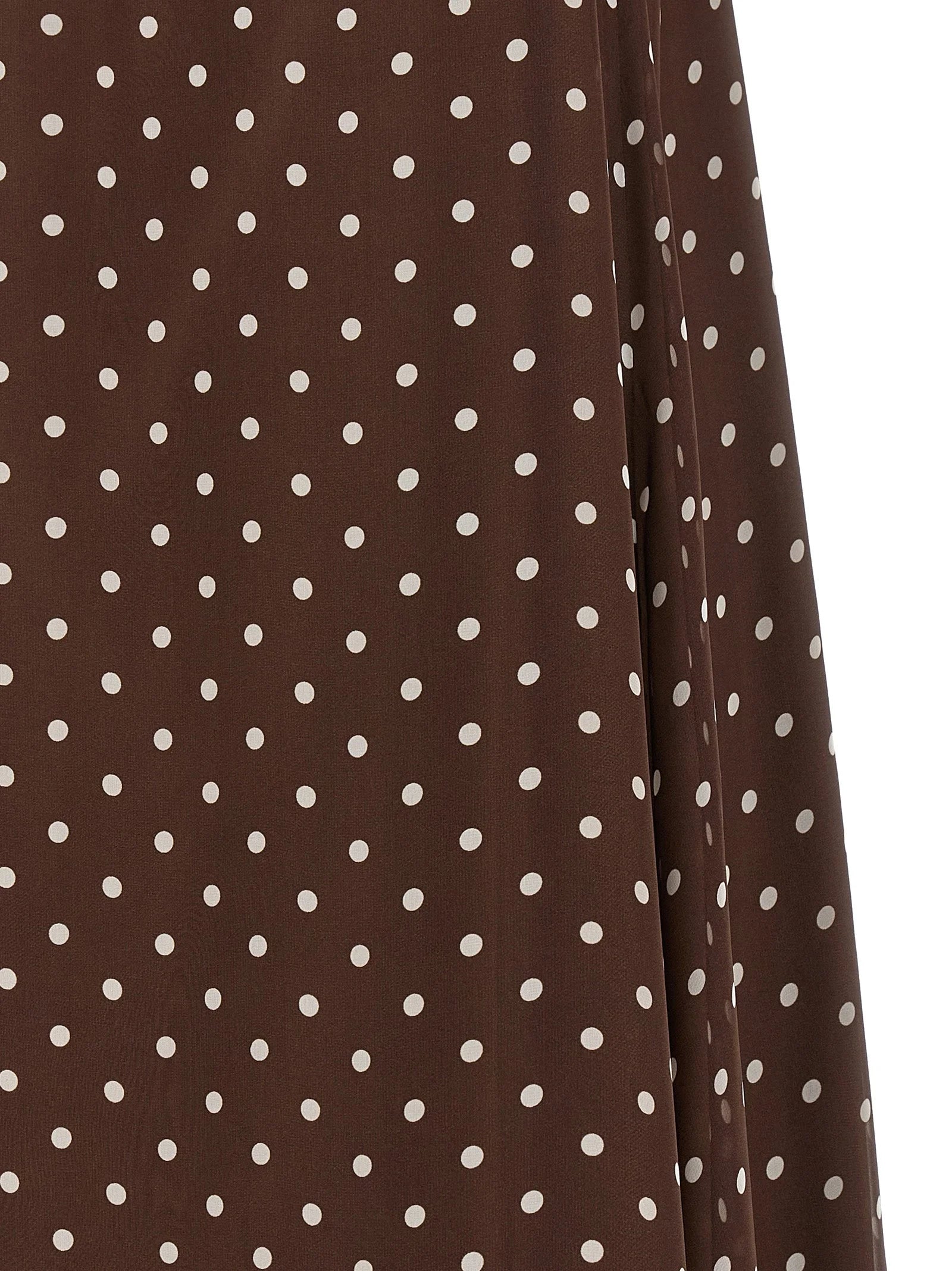 P.A.R.O.S.H. Brown Polyester Long Dress - L