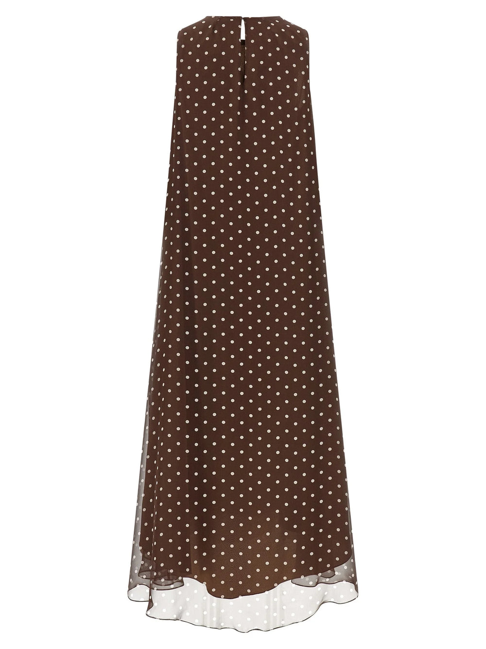 P.A.R.O.S.H. Brown Polyester Long Dress - L