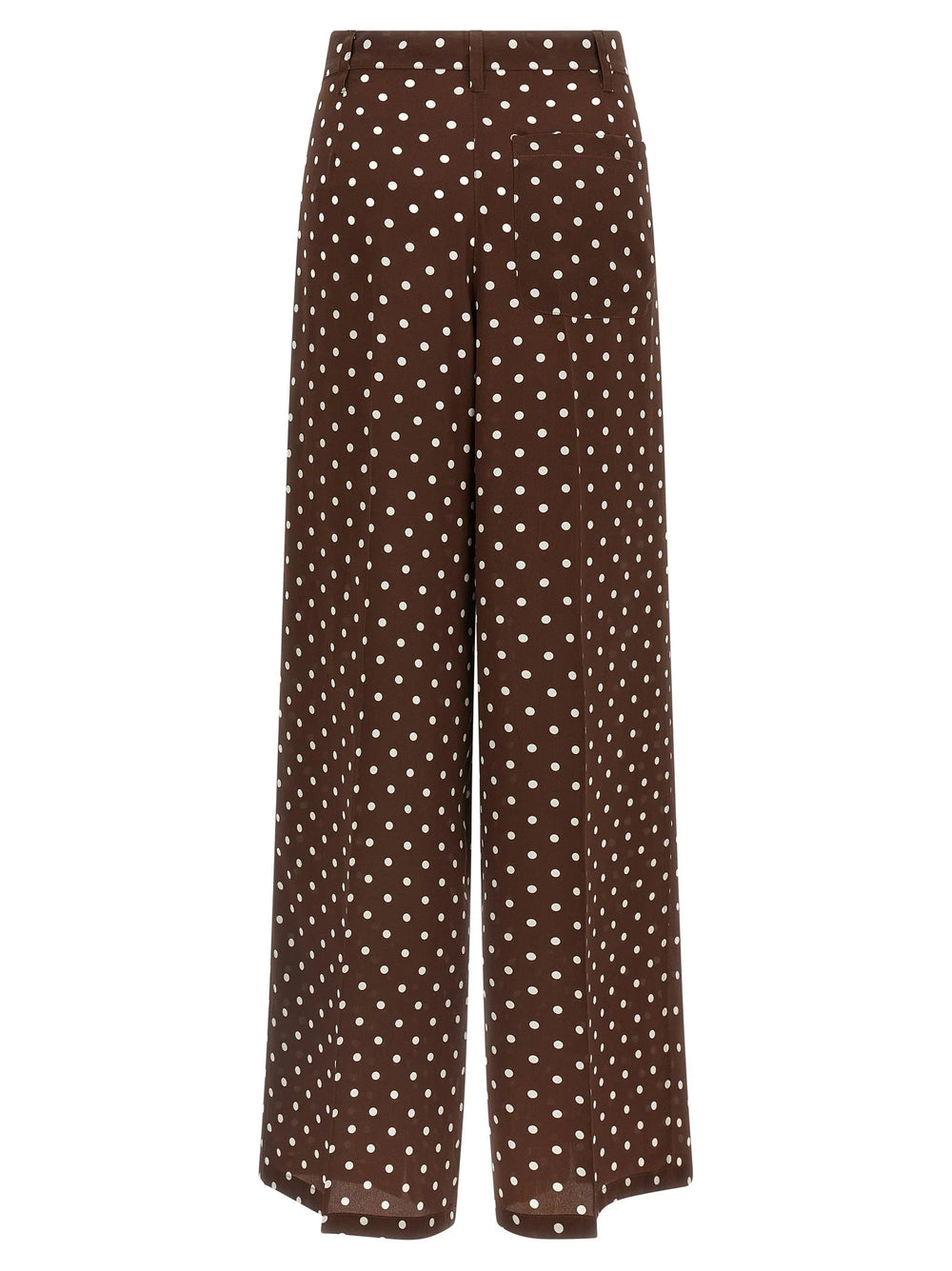 P.A.R.O.S.H. Brown Silk Casual Pants