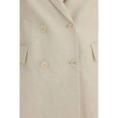 P.A.R.O.S.H. Cream Cotton Blazer