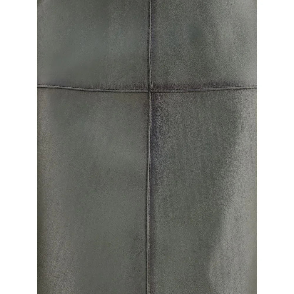 P.A.R.O.S.H. Green Lamb Ovis Aries Aries Midi Skirt - M