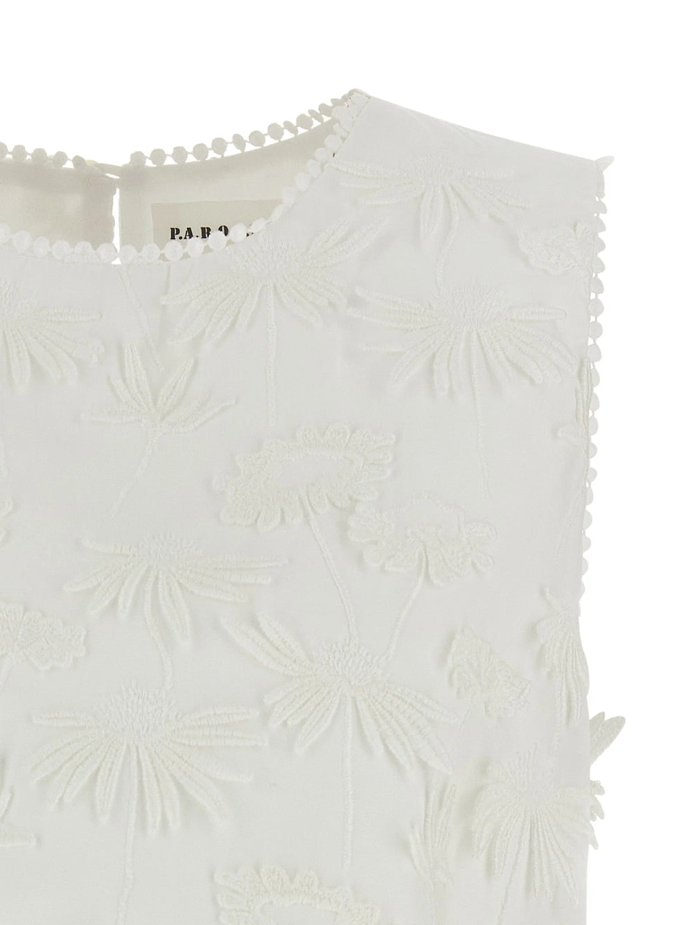 P.A.R.O.S.H. White Cotton Blouse
