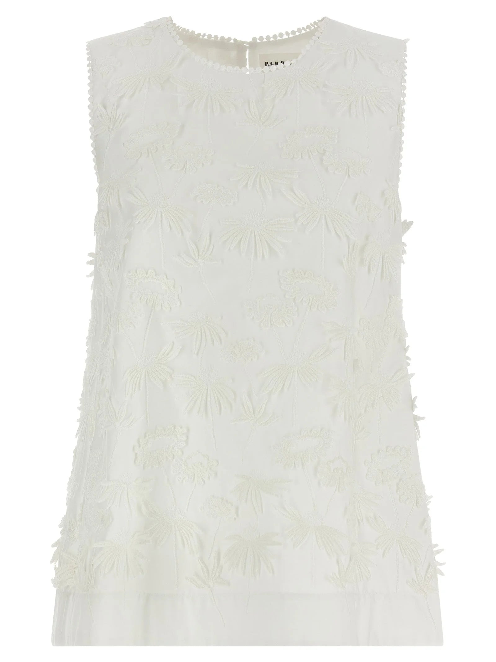 P.A.R.O.S.H. White Cotton Blouse
