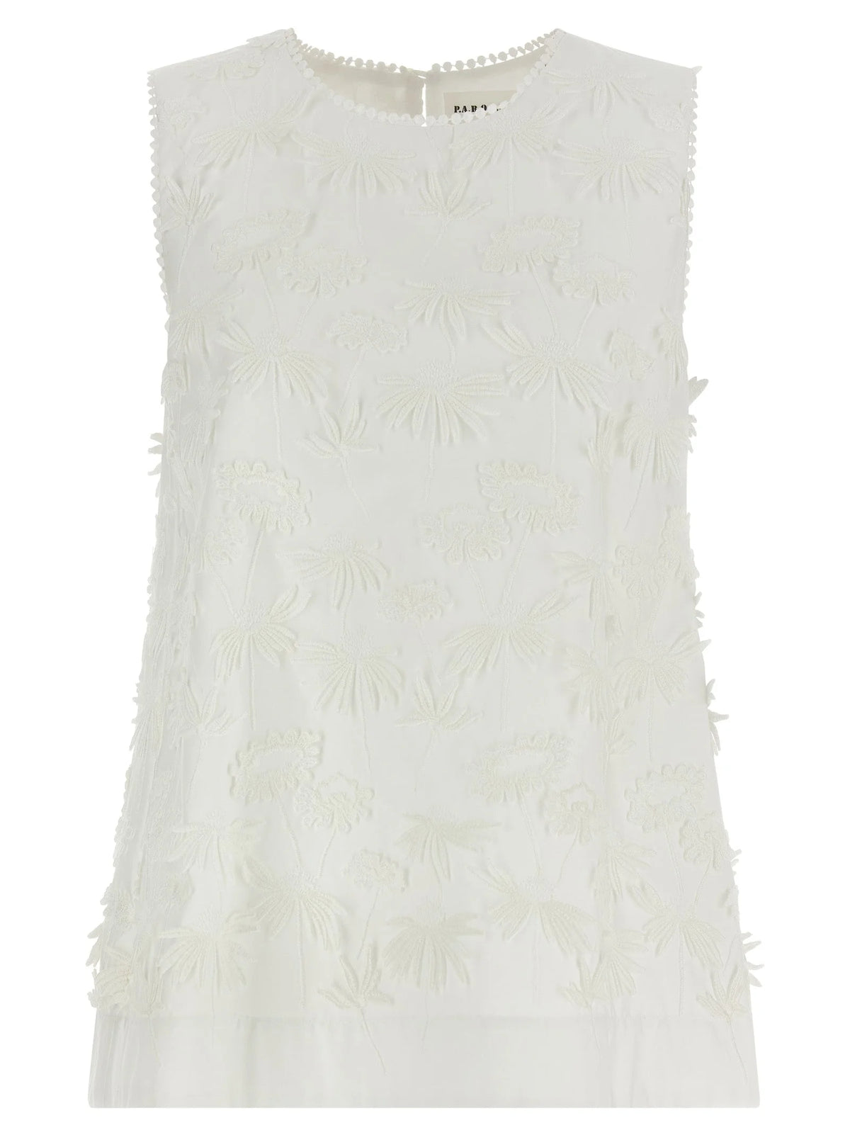 P.A.R.O.S.H. White Cotton Blouse