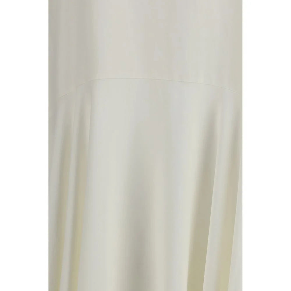 P.A.R.O.S.H. White Linen Casual Dress