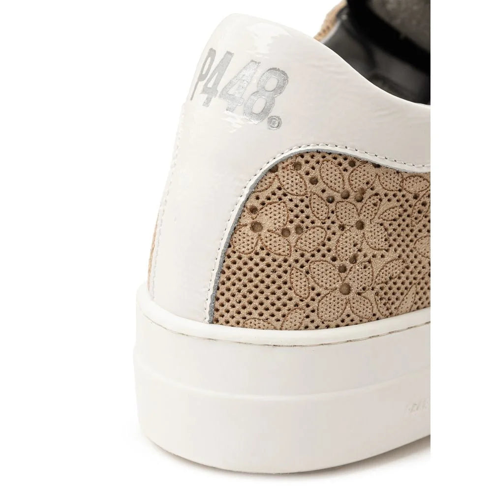 P448 Beige Leather Sneaker - Sneakers