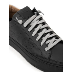 P448 Black Leather Sneaker - Sneakers