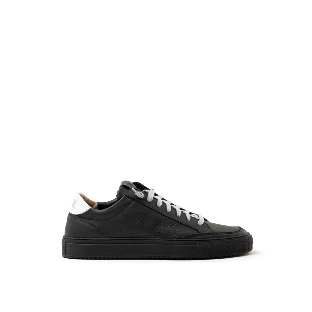 P448 Black Leather Sneaker - Sneakers