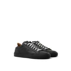 P448 Black Leather Sneaker - Sneakers