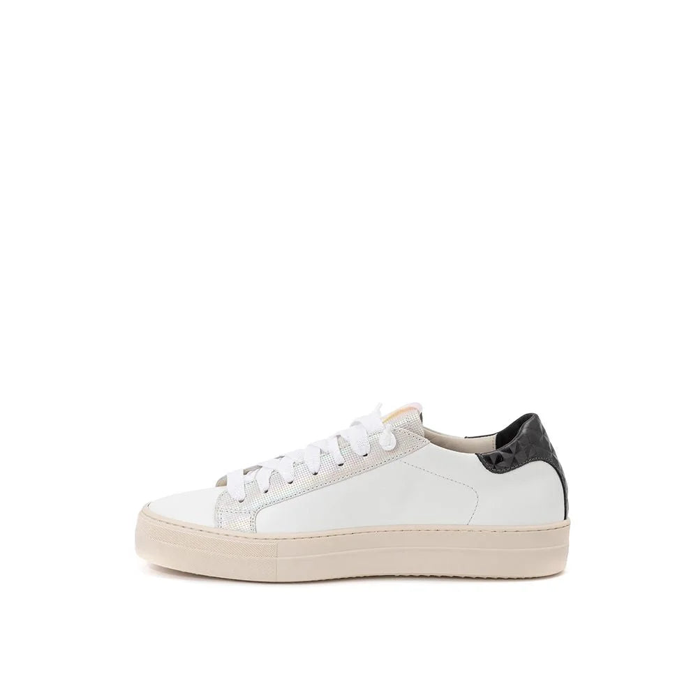 P448 Elevate Your Sneaker Game with All-White Italian Leather Kicks - EU36/US6 - Sneakers