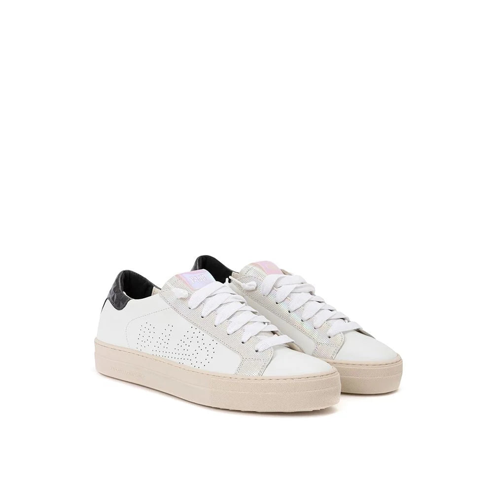 P448 Elevate Your Sneaker Game with All-White Italian Leather Kicks - EU36/US6 - Sneakers