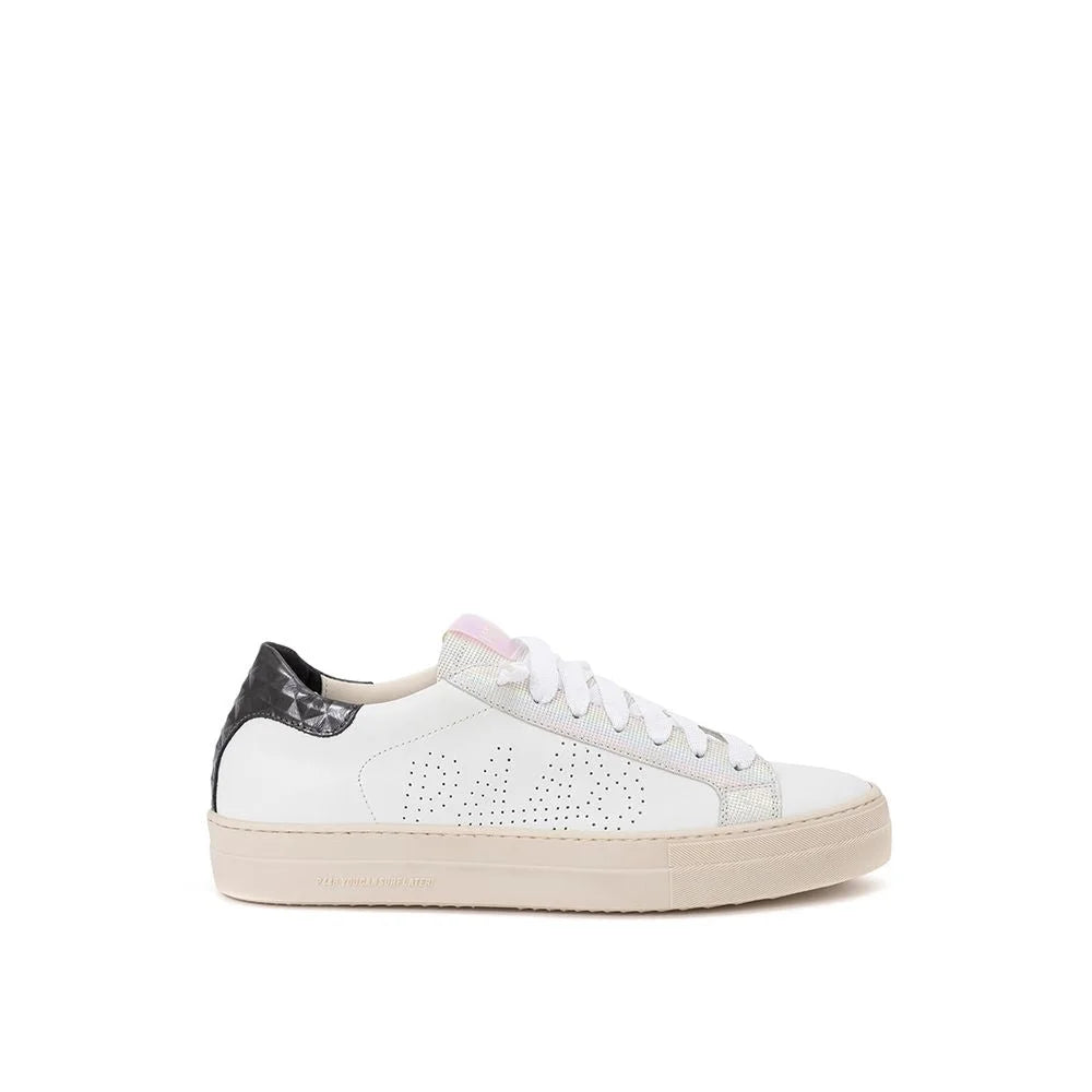 P448 Elevate Your Sneaker Game with All-White Italian Leather Kicks - EU36/US6 - Sneakers