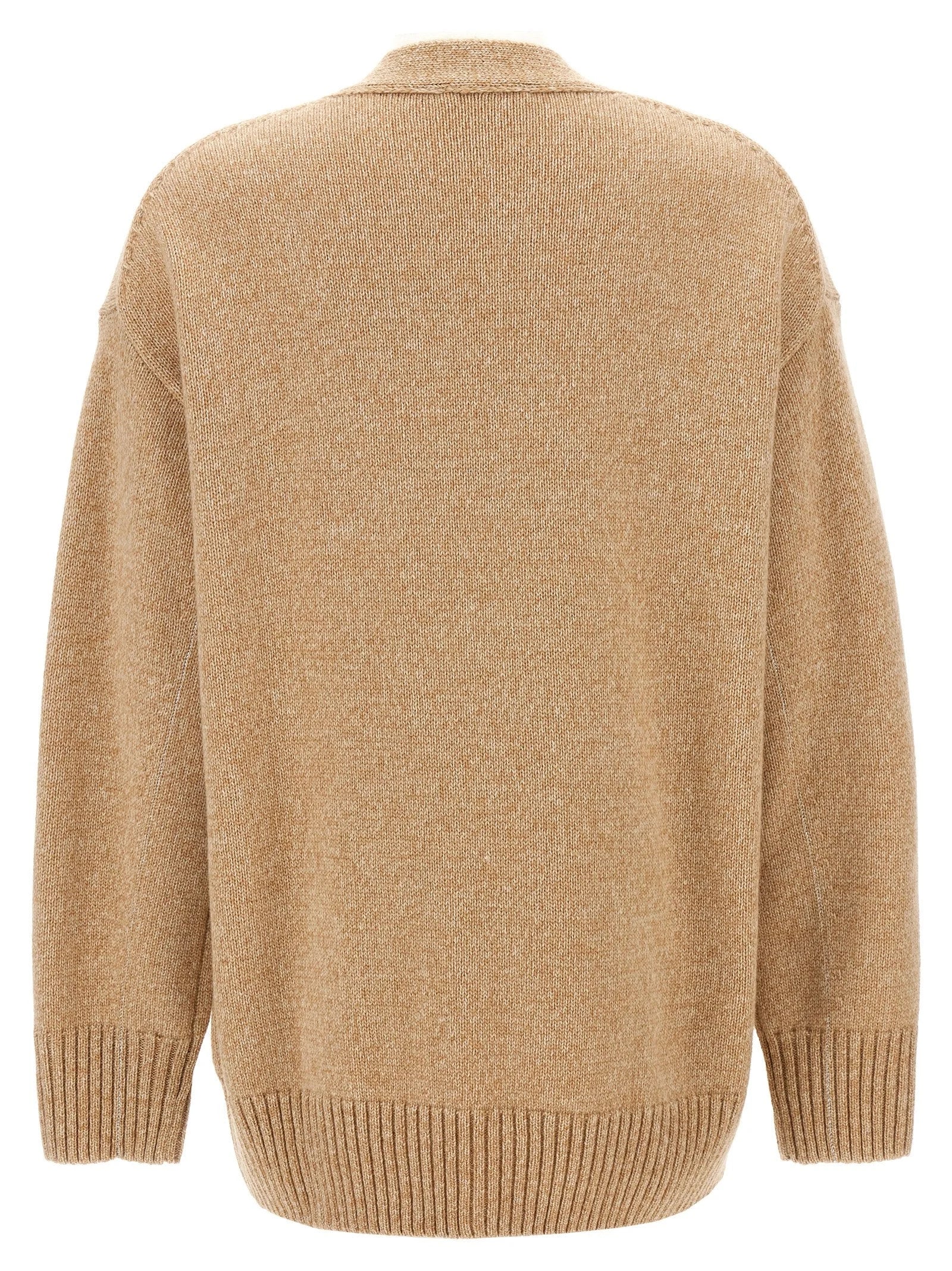 Paco Rabanne Beige Wool Cardigan - L