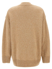 Paco Rabanne Beige Wool Cardigan - L