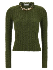 Paco Rabanne Bicolor Wool Cardigan